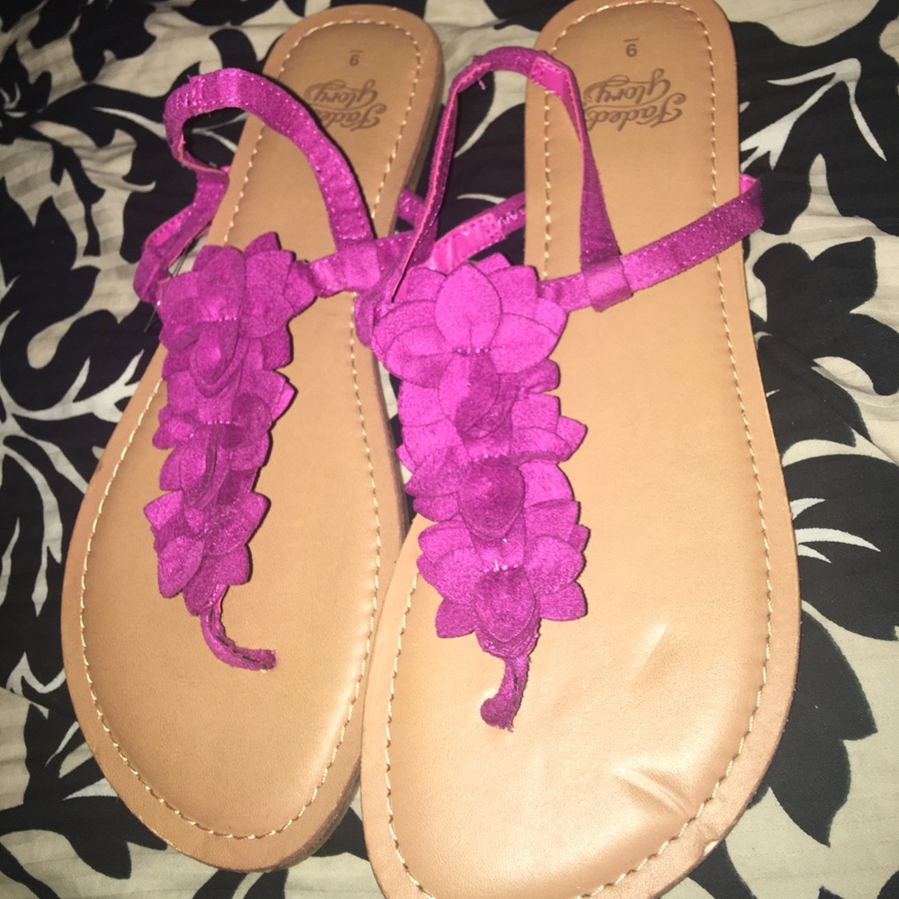 New pink sandals